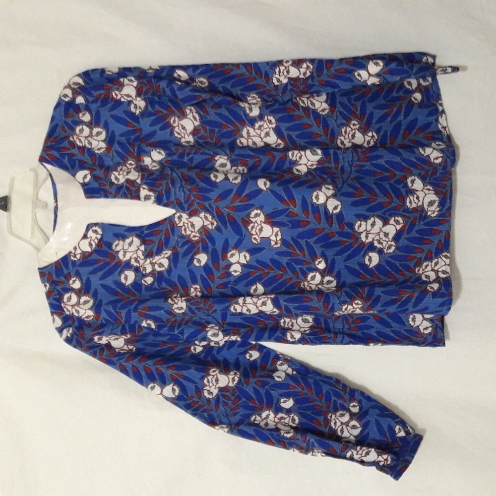 Ann Taylor Tunic Top Floral Cotton Size XS New